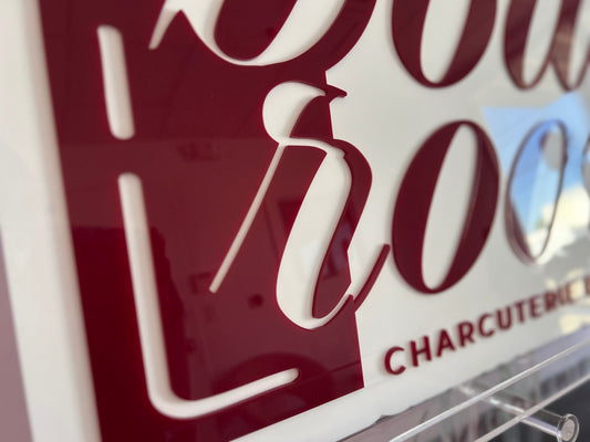 Cut to Shape 2 Layer Logo Sign