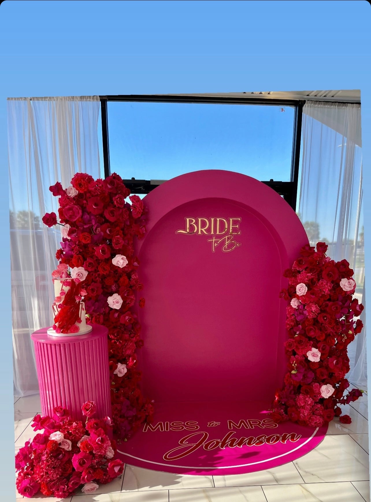 Rental Bride to Be Backdrop Sign| 2 Layers