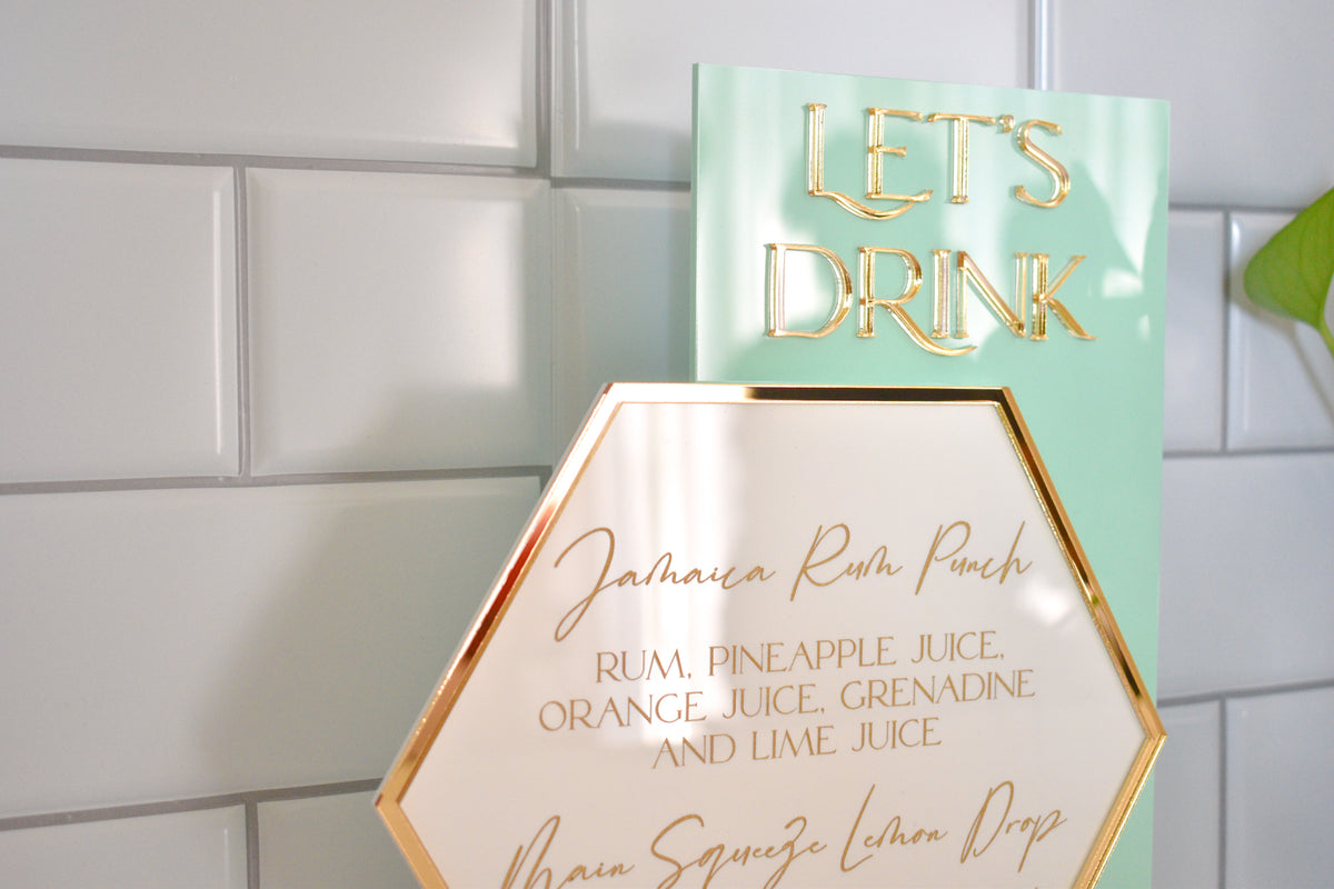 2 Part | 2 layer Table Sign