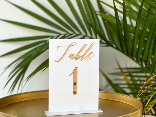 Rectangle Table Numbers | 2 Layers
