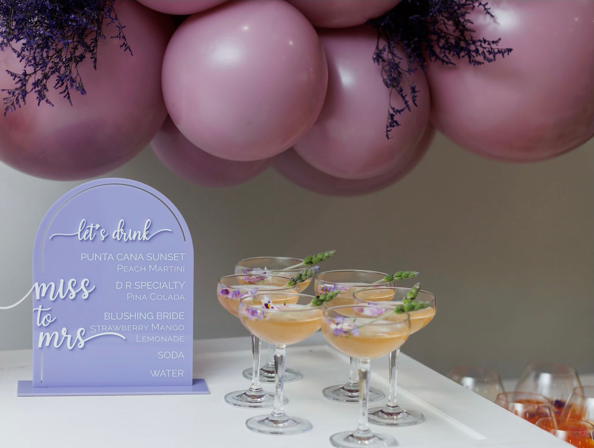 Miss to Mrs. 2 Layer | Single Piece Table Sign