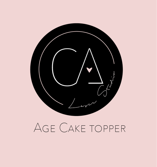 Age Cake Topper