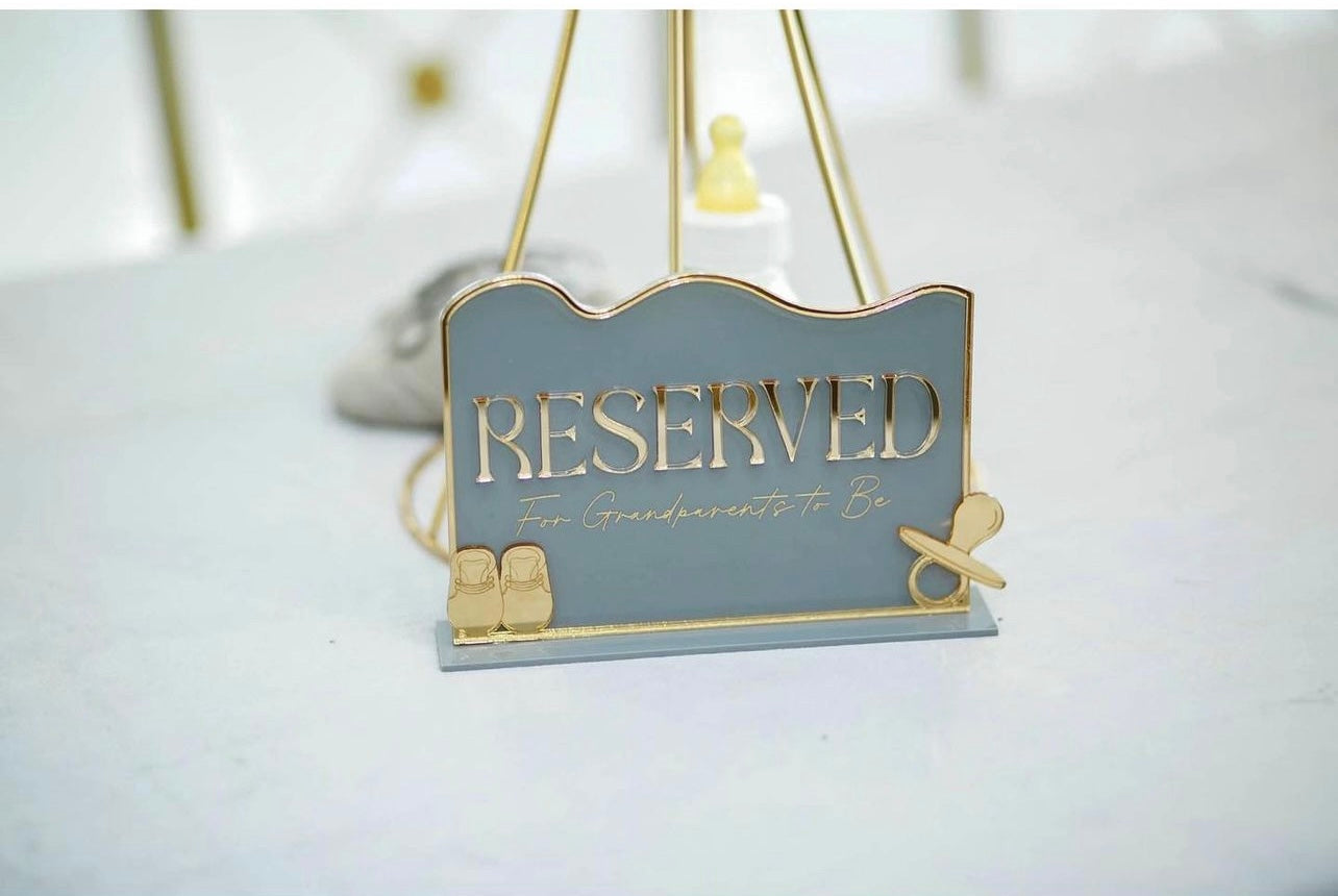 Custom Themed Reserved Sign