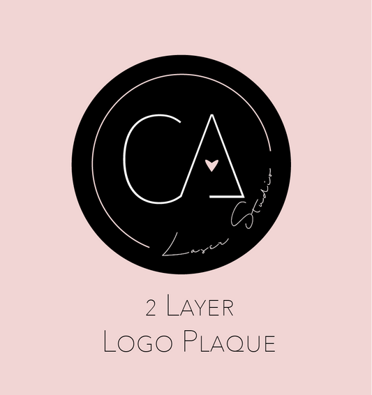 2 Layer Logo Cake Plaque