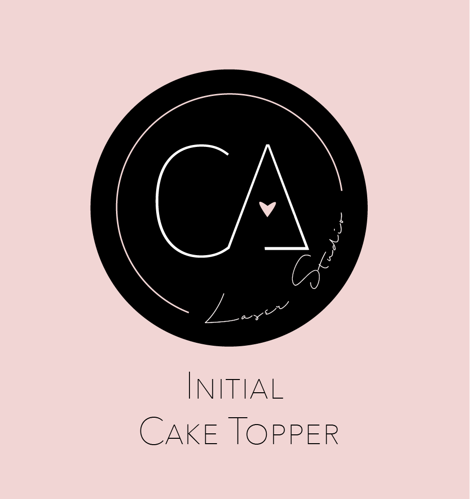 Initial Cake Topper