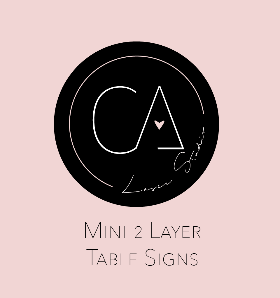 Mini 2 Layer Table Signs