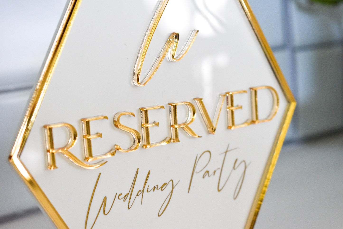 Reserved Table Sign | 2 Layers