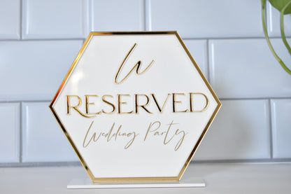 Reserved Table Sign | 2 Layers