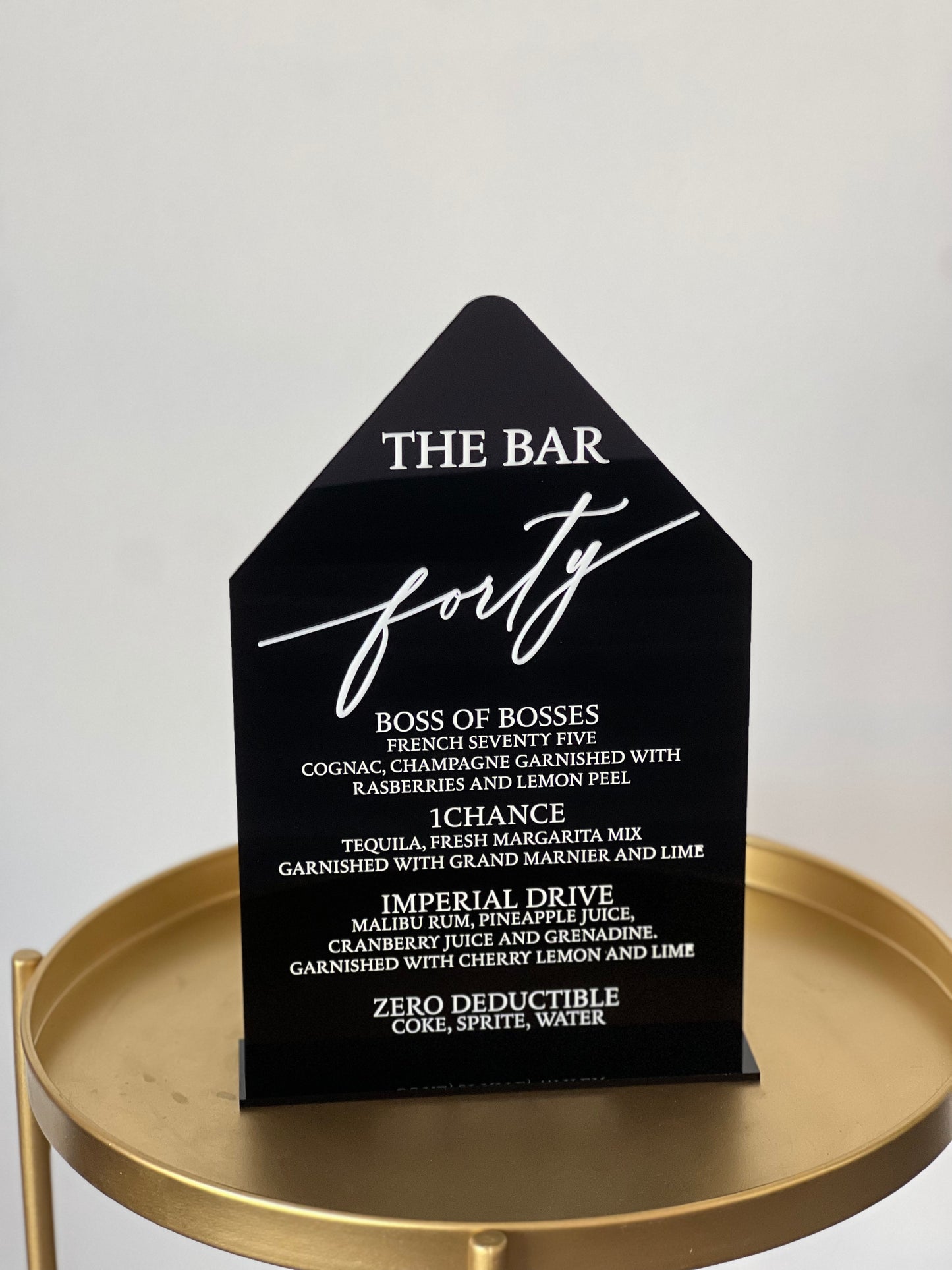 Invite 2 Layer | Single Piece Table Sign