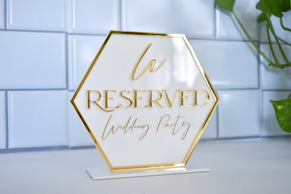 Reserved Table Sign | 2 Layers