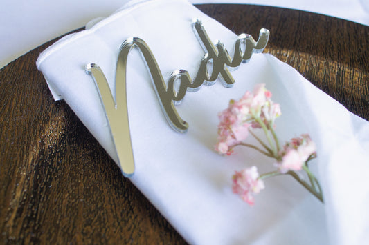 Cut Out Name Place Cards