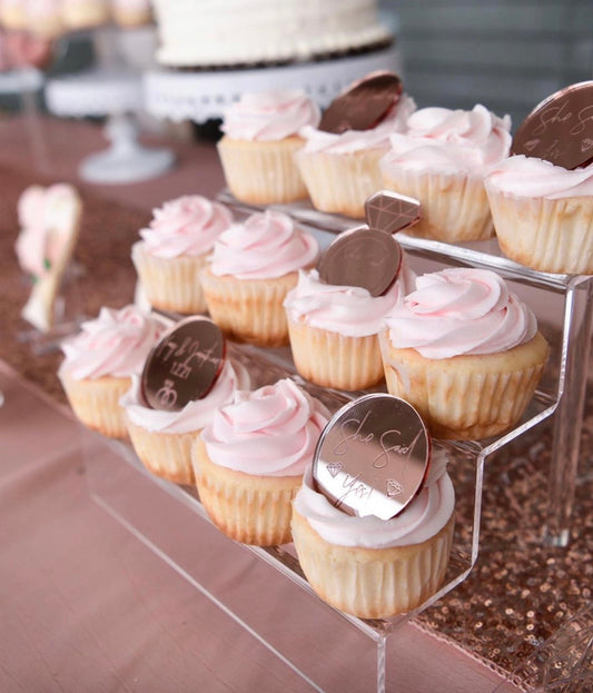 Engagement | Bridal Party Proposal Cupcake Toppers
